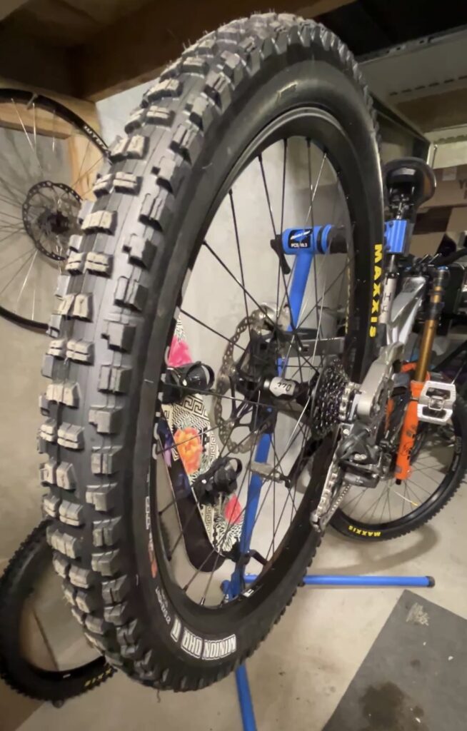 New wheel, cassette and tyre ready to roll.